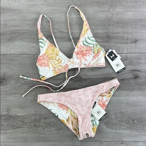 ☀️RIP CURL☀️ LA BONITA RESERVABLE CROP LA BONITA GOOD PANT BIKINI SET - Picture 11 of 16